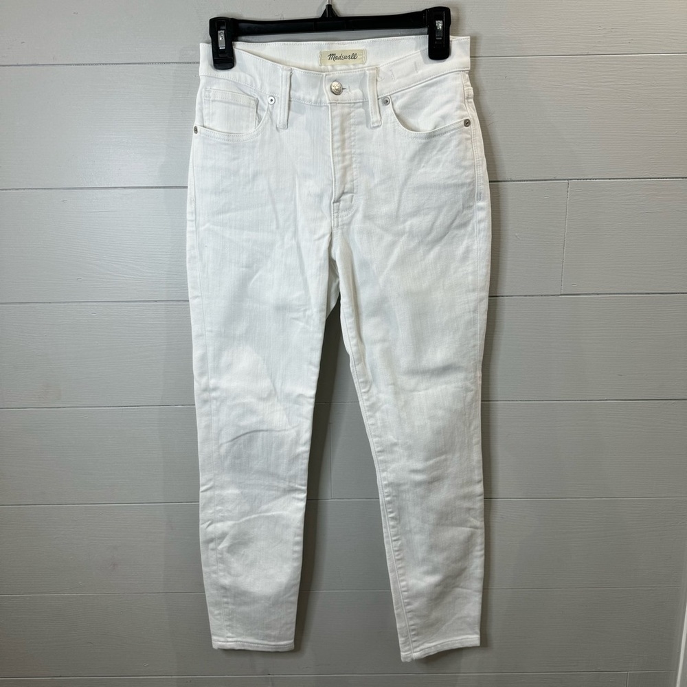 Madewell | White 9” High Rise Skinny Jeans Size 26